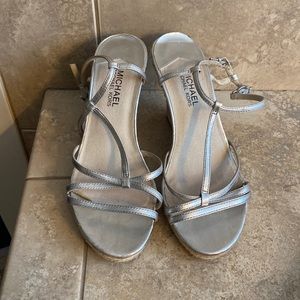Michael Kors Wedge espadrille sandals.